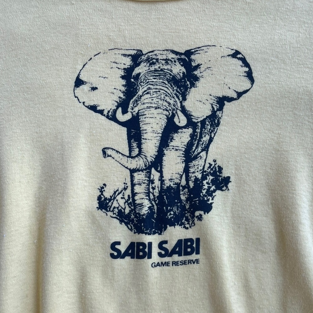Kids Vintage Yellow Elephant Graphic Tee